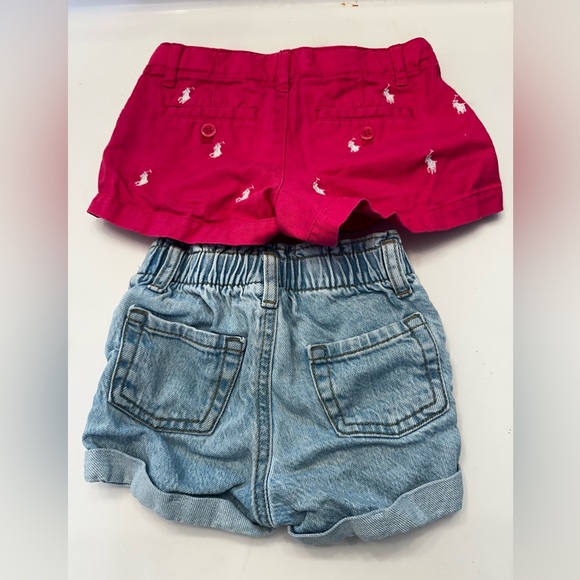 Cat & Jack Red and Denim Shorts Set - Picture 2 of 4
